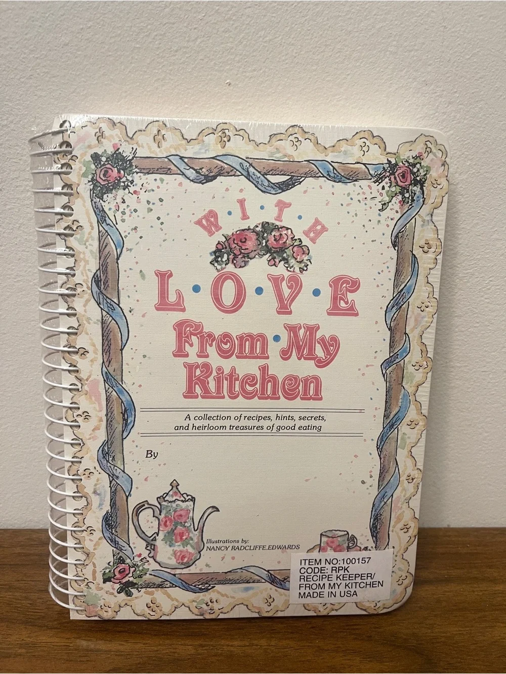 Vintage Unopened Spiral Bound DIY Recipe Keeper Book